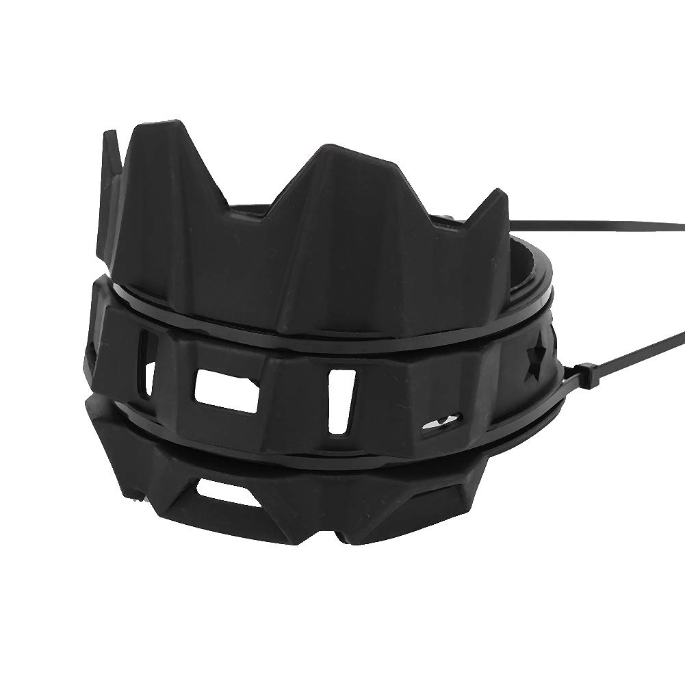 Universal Silikon -Motorrad -Auspuffrohrschutzschutzschutzschutzschutz mit Hoher Temperaturwiderstand für die Modifikation von Rennmotorrad (BLACK) von CFTGIW