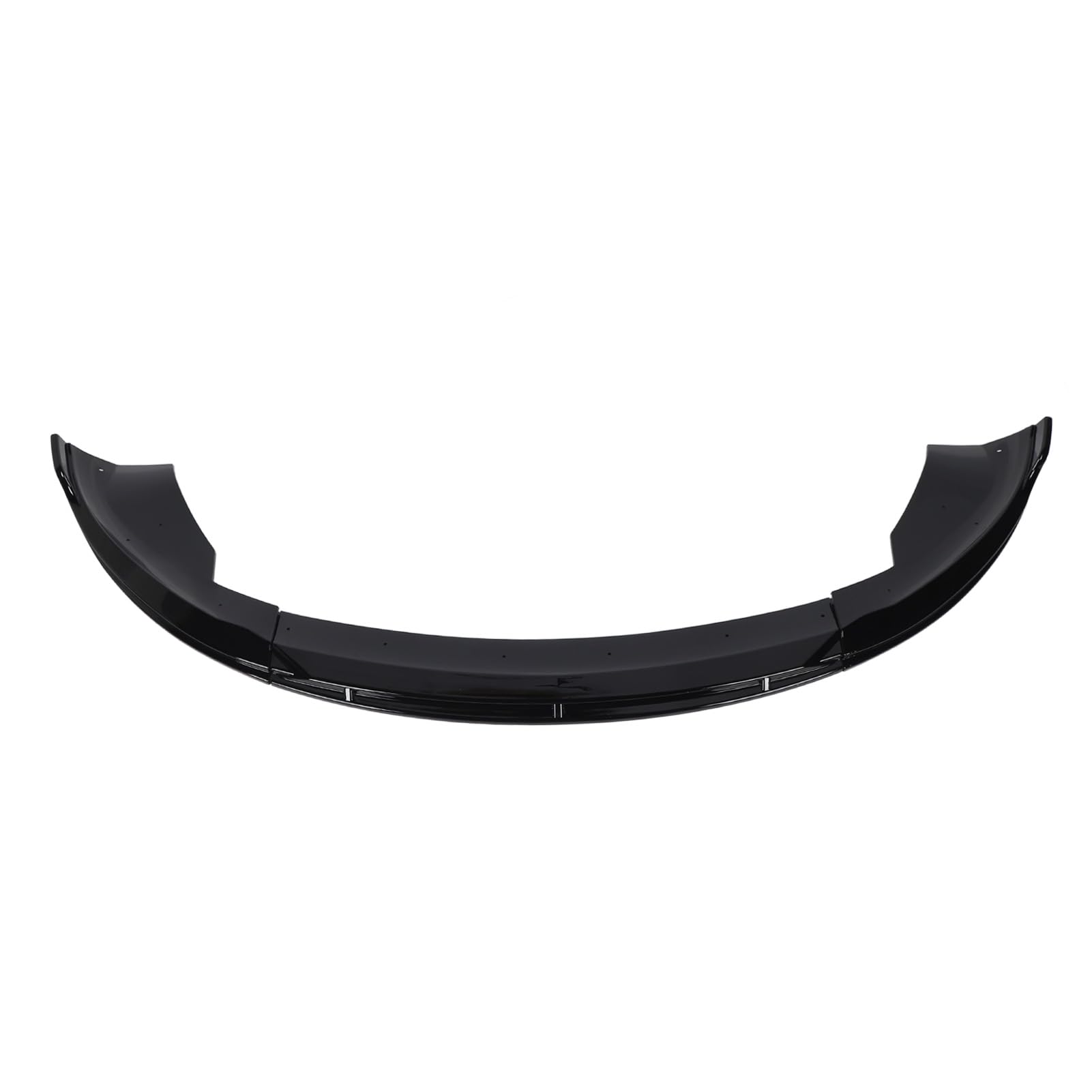 Vordere Stoßfänger Lip SPO SPO Splitter 3 Bühnen Vordere Stoßfänger Lip Body Kit Ersatz für 2023+ Hellschwarze Schwarze Spoilerfront Stoßstange Front Stee Model (Helles Schwarz) von CFTGIW