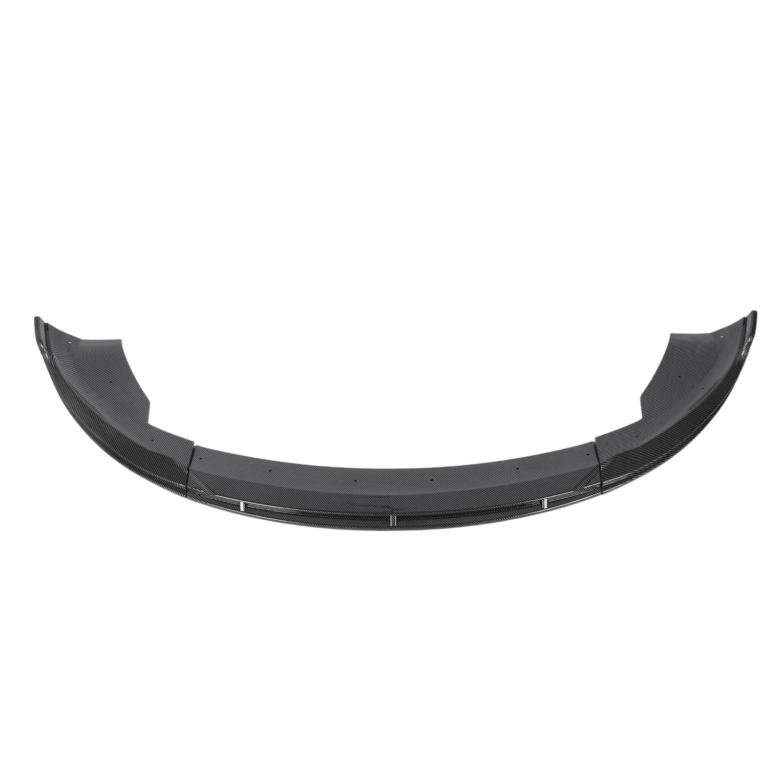 Vordere Stoßfänger Lip SPO SPO Splitter 3 Bühnen Vordere Stoßfänger Lip Body Kit Ersatz für 2023+ Hellschwarze Schwarze Spoilerfront Stoßstange Front Stee Model (Kohlefaser-Stil) von CFTGIW