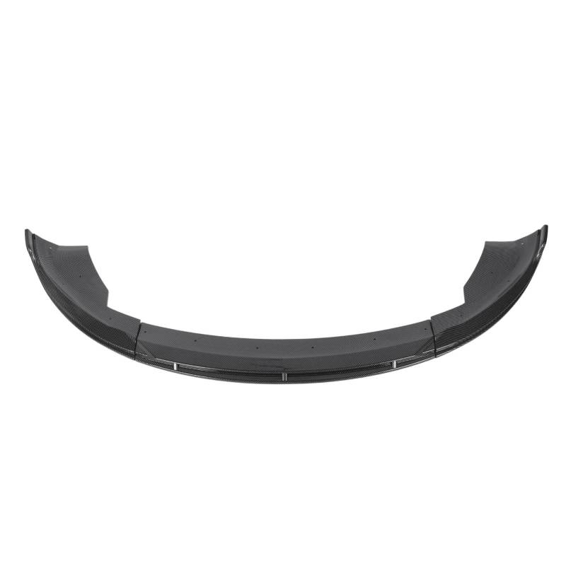 Vordere Stoßfänger Lip SPO SPO Splitter 3 Bühnen Vordere Stoßfänger Lip Body Kit Ersatz für 2023+ Hellschwarze Schwarze Spoilerfront Stoßstange Front Stee Model (Kohlefaser-Stil) von CFTGIW