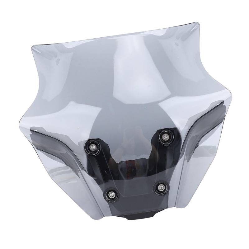 Windschutz Wind Deflektor Motorrad Front Windschutz Scheibe Reduzieren Wind Drag Verbesserte Aerodynamik Windschutz Scheibe Wind Deflektor für MT-09 2024 und Später (GREY) von CFTGIW