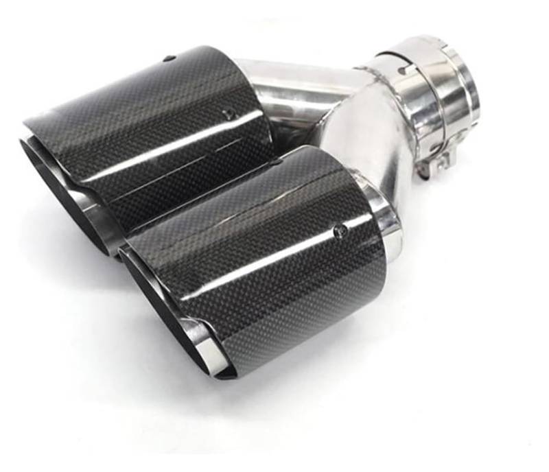 Auto Endrohrblenden 1 PC Auspuffblende Endrohrblende Auto Edelstahl Auspuffrohr Universal Endrohr Endschalldämpfer Endstück(In 54mm Out 89mm) von CFUNMNVBVZ