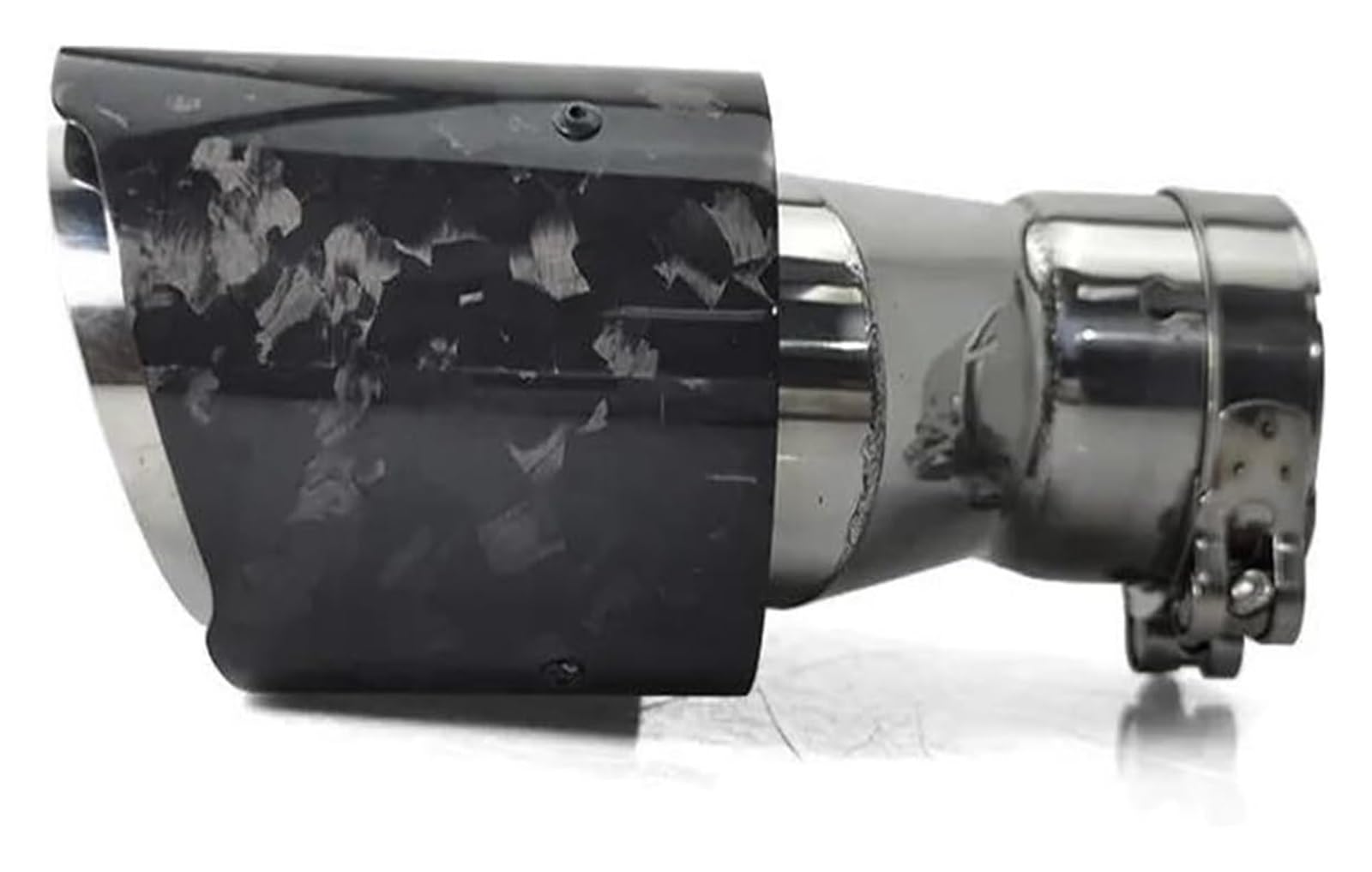 Auto Endrohrblenden Endschalldämpfer-Endstück Silberfarben Für Autos Doppelauspuff Doppelendrohr Modifikationsschalldämpfer(Equal In60mm Out89mm) von CFUNMNVBVZ