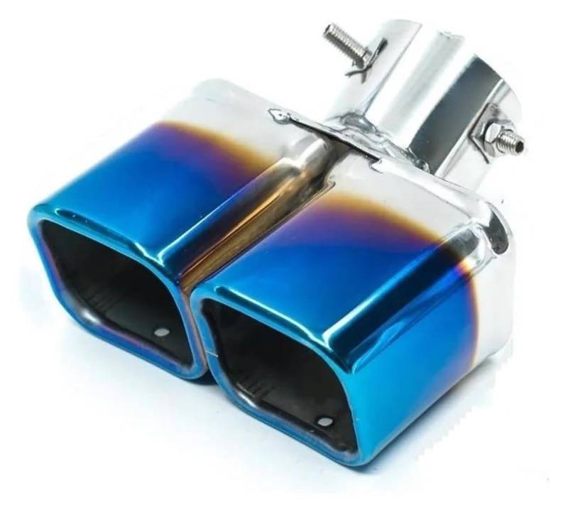 Auto Endrohrblenden Universal Square End Endschalldämpfer Endblende Auspuffblende Auto Auspuffrohr Schalldämpfer Endrohr Auslassdüse Ende(2) von CFUNMNVBVZ