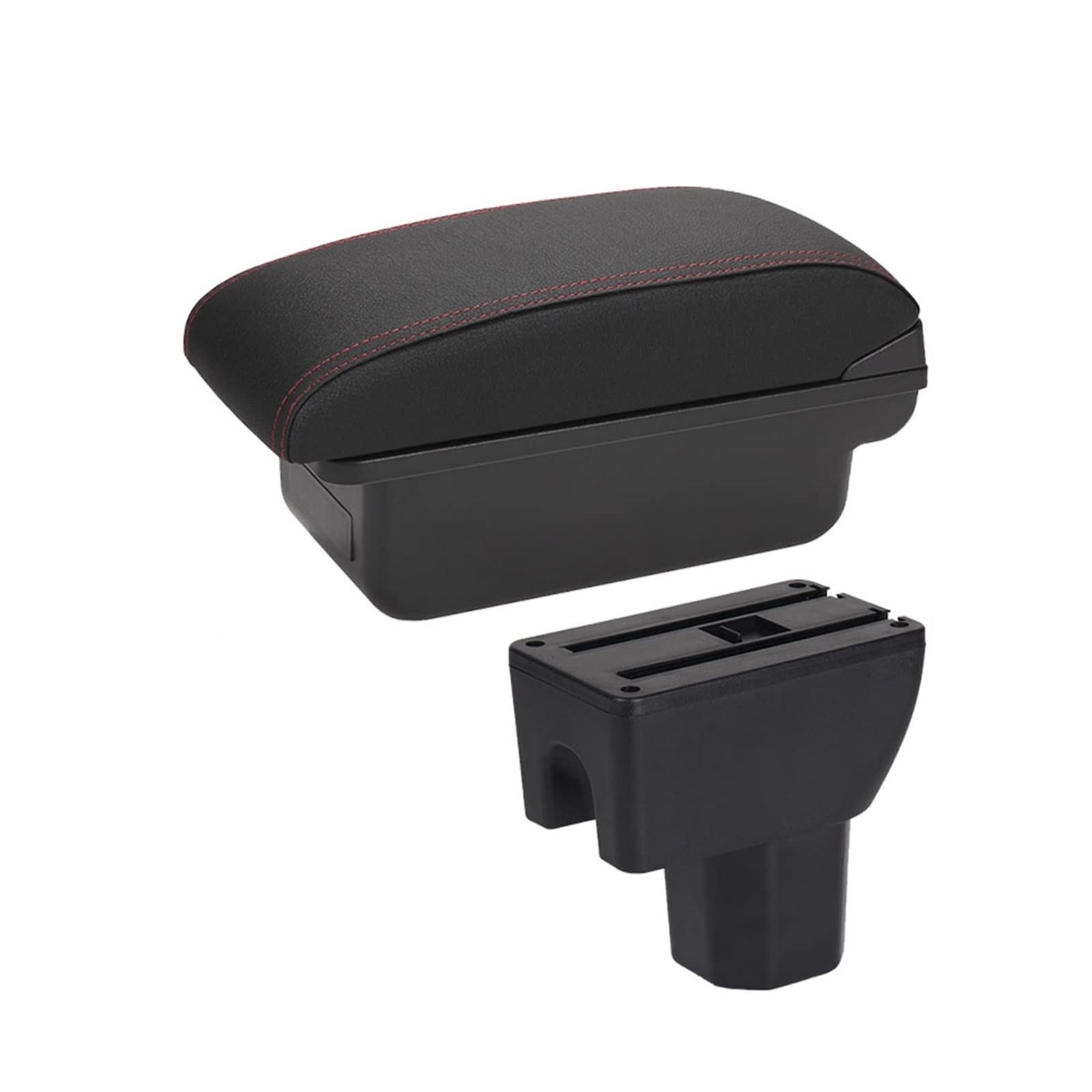 Mittelkonsole Auto-Aufbewahrungsbox Innenraum Autozubehör Für S&UZUKI Für Ignis(C1 Black red NO USB) von CFUNMNVBVZ