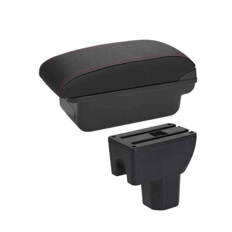 Mittelkonsole Auto-Aufbewahrungsbox Innenraum Autozubehör Für S&UZUKI Für Ignis(C1 Black red NO USB) von CFUNMNVBVZ
