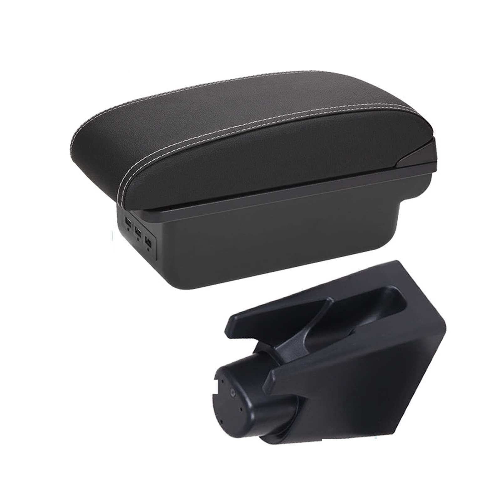 Mittelkonsole Autoinnenraum Detailliertes Autozubehör Für P&eugeot Für 107(B3 black white 3USB) von CFUNMNVBVZ