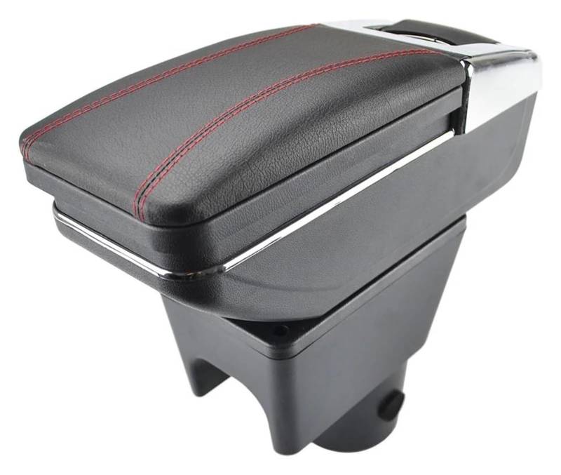 Mittelkonsole Für D&acia Für Duster I 2010-2015 Für Rest Drehbare Aufbewahrungsbox Armlehne Dekoration Mittelarmlehne Konsole(Red thread) von CFUNMNVBVZ