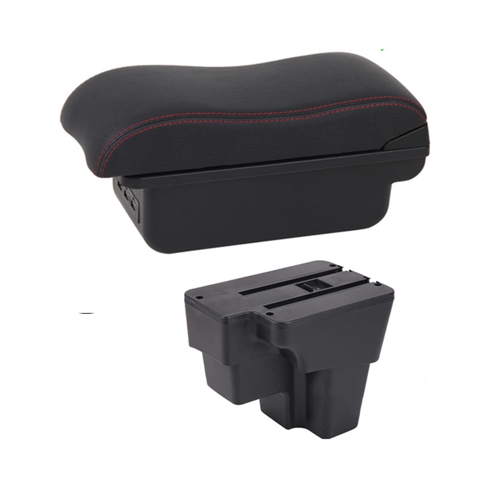 Mittelkonsole Für Daemon Für RIO 2015 2016 2017 2018 2019 2020 2021 Centers Console Storage Car Box(C2 Red Line) von CFUNMNVBVZ