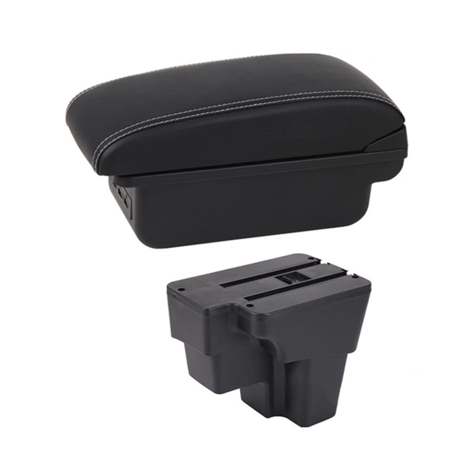 Mittelkonsole Für Daemon Für RIO 2015 2016 2017 2018 2019 2020 2021 Centers Console Storage Car Box(C2 White Line) von CFUNMNVBVZ