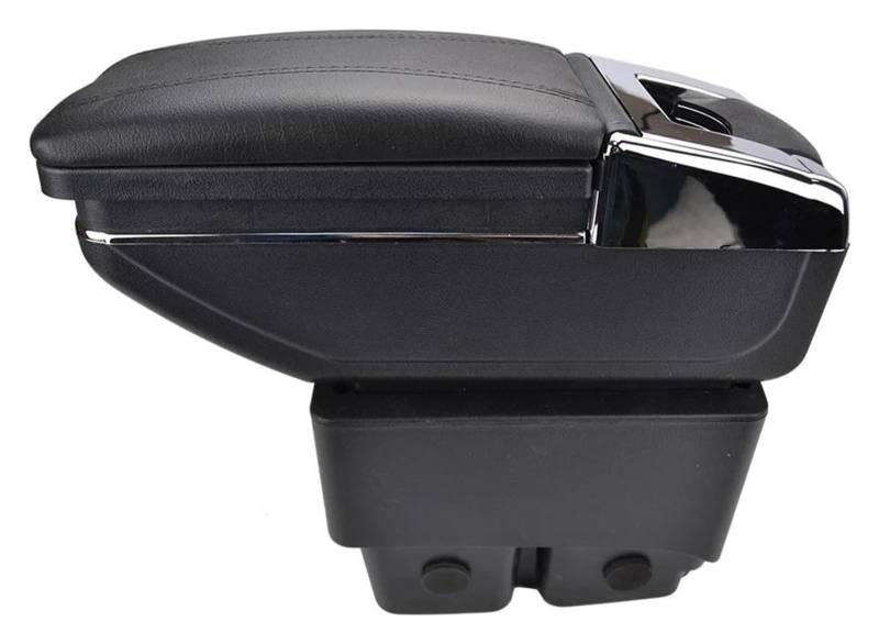 Mittelkonsole Für Fiesta 2009-2017 Center Center Console Storage Box Drehbare Für Rest Center Arm Rest Konsole(Black Thread) von CFUNMNVBVZ