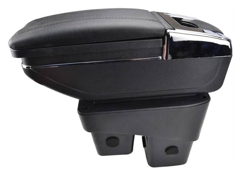 Mittelkonsole Für Fit Für Jazz 2014-2017 Drehbare Armlehne Für Rest Mittelkonsole Aufbewahrungsbox Mittelarmlehne Konsole(Black Thread) von CFUNMNVBVZ