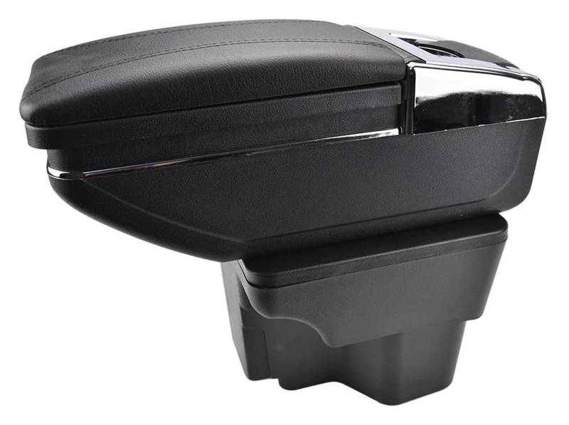 Mittelkonsole Für Kia Für Rio 3 Für Rio3 2012-2016 Center Center Console Storage Box Armlehne Drehbare Für Rest Center Arm Rest Console(Black Thread) von CFUNMNVBVZ