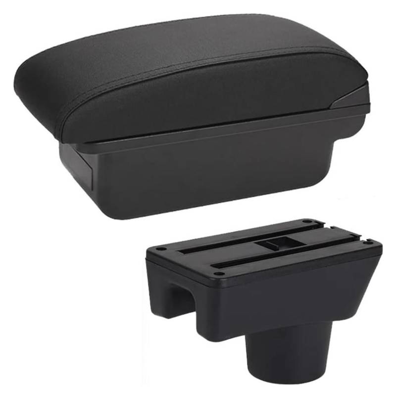 Mittelkonsole Für M&ITSUBISHI Für Attrage Für Mirage Armlehne Auto Armlehnenbox Nachrüstteile Aufbewahrungsbox Mittelarmlehne Konsole(A black line No USB) von CFUNMNVBVZ