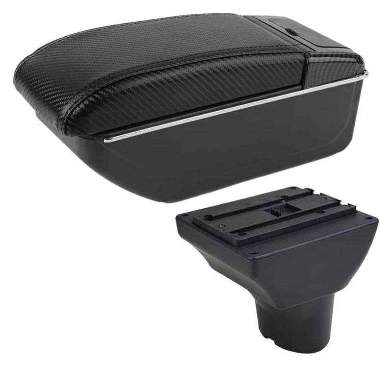 Mittelkonsole Für Note Armlehne Innenausstattung Mittelkonsole Aufbewahrungsbox Restdekoration Zubehör Teile Mittelarmlehne Konsole(A black lin NO USB) von CFUNMNVBVZ