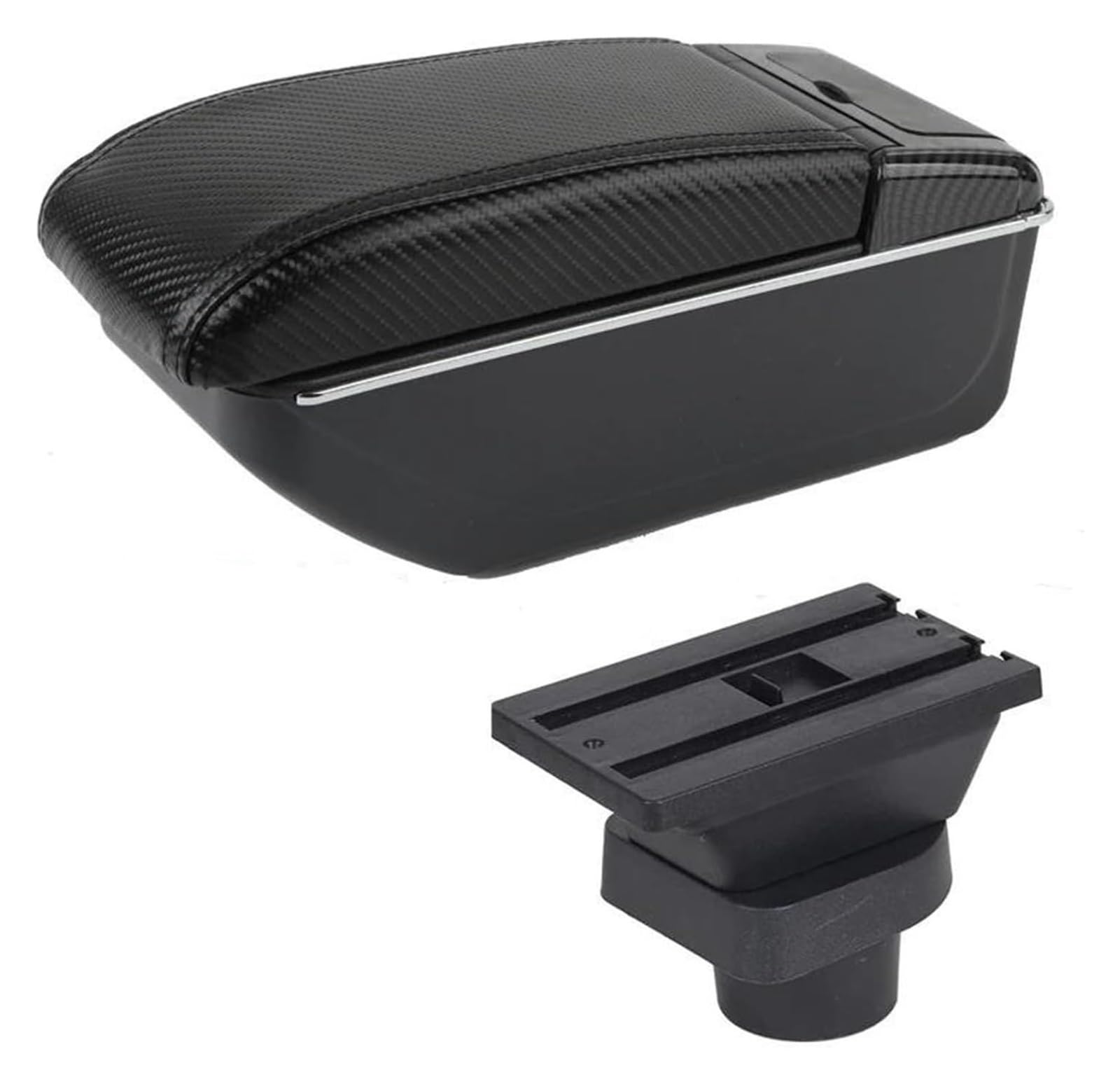 Mittelkonsole Für Spark 2011-2017 Auto Armlehne Stroage Box Innen Teile Center Console Armlehne Center Arm Rest Konsole(A black lin NO USB) von CFUNMNVBVZ