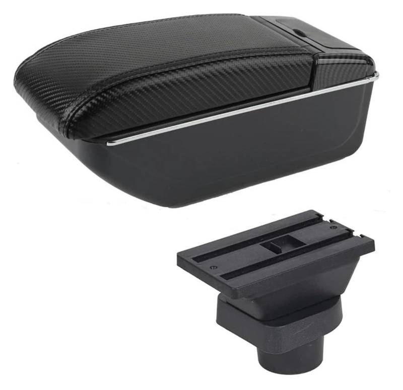 Mittelkonsole Für Spark 2011-2017 Auto Armlehne Stroage Box Innen Teile Center Console Armlehne Center Arm Rest Konsole(A black lin NO USB) von CFUNMNVBVZ