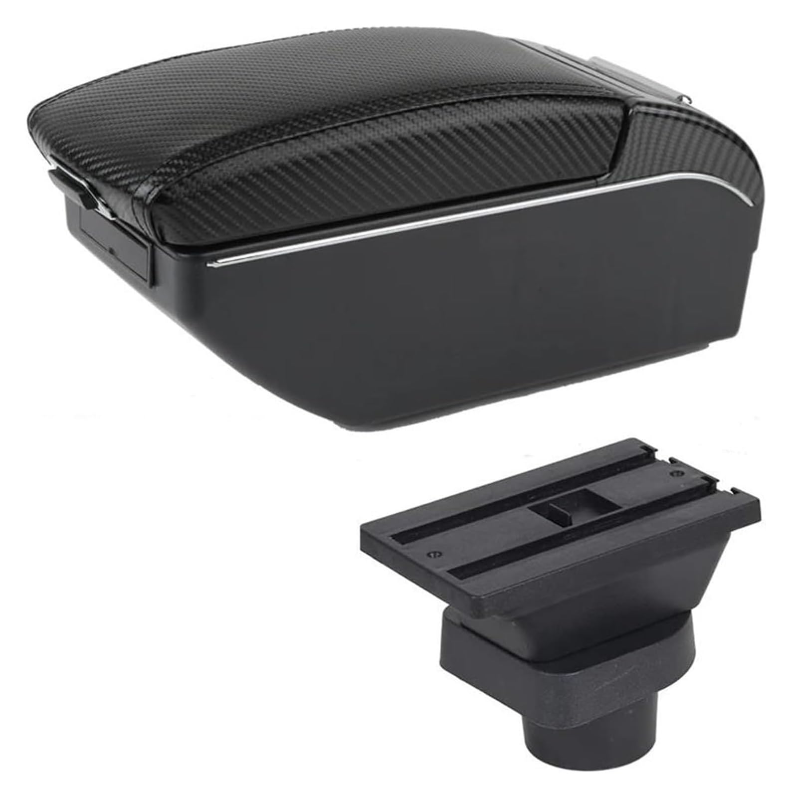 Mittelkonsole Für Spark 2011-2017 Auto Armlehne Stroage Box Innen Teile Center Console Armlehne Center Arm Rest Konsole(C black lin 7 USB) von CFUNMNVBVZ