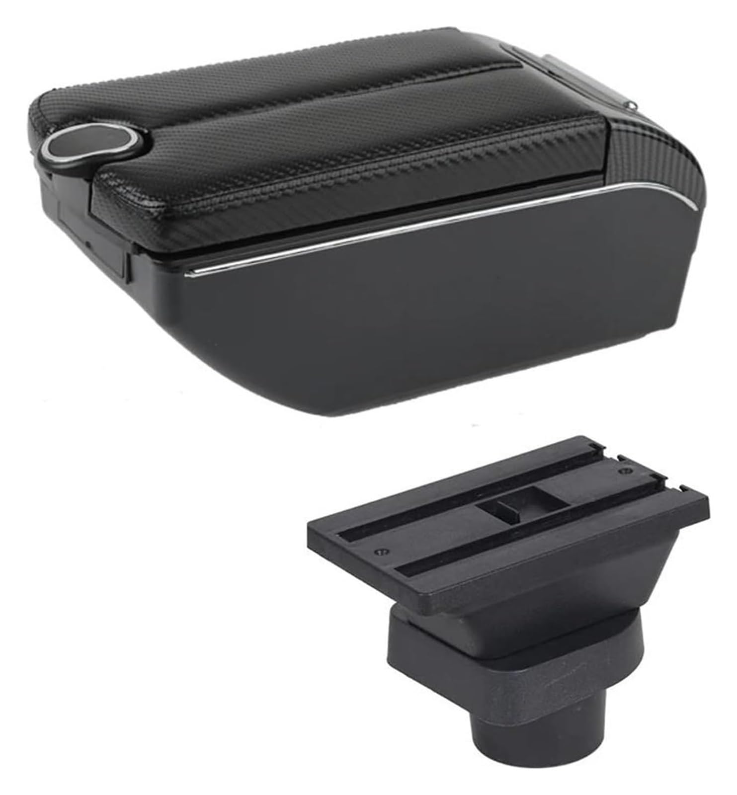 Mittelkonsole Für Spark 2011-2017 Auto Armlehne Stroage Box Innen Teile Center Console Armlehne Center Arm Rest Konsole(D black lin 7 USB) von CFUNMNVBVZ