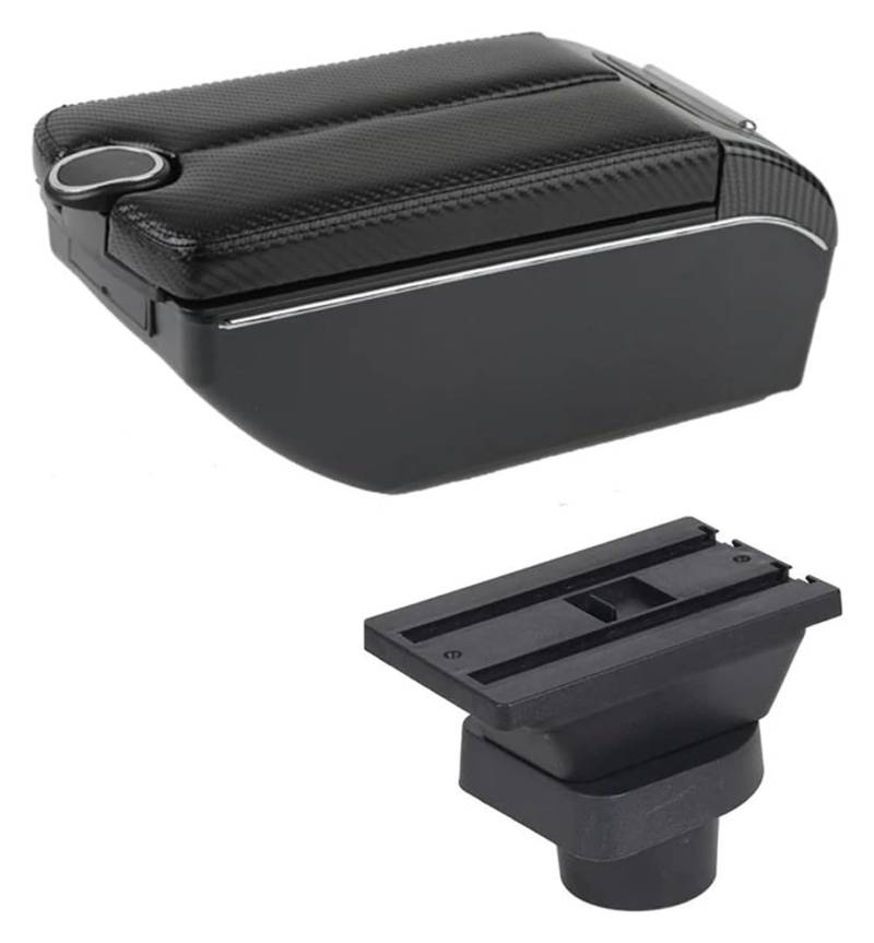Mittelkonsole Für Spark 2011-2017 Auto Armlehne Stroage Box Innen Teile Center Console Armlehne Center Arm Rest Konsole(D black lin 7 USB) von CFUNMNVBVZ