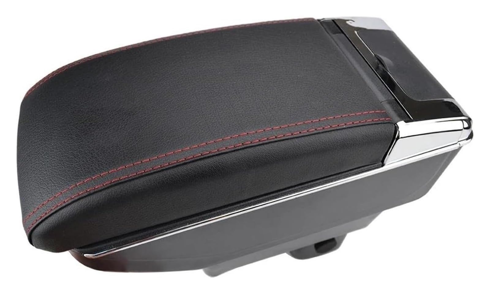 Mittelkonsole Für Suz&uki Für Swift 2005-2020 Aufbewahrungsbox Mittelkonsole Leder Dual Layer Armlehne Für Rest Tray Mittelarmlehne Konsole(Red Thread) von CFUNMNVBVZ