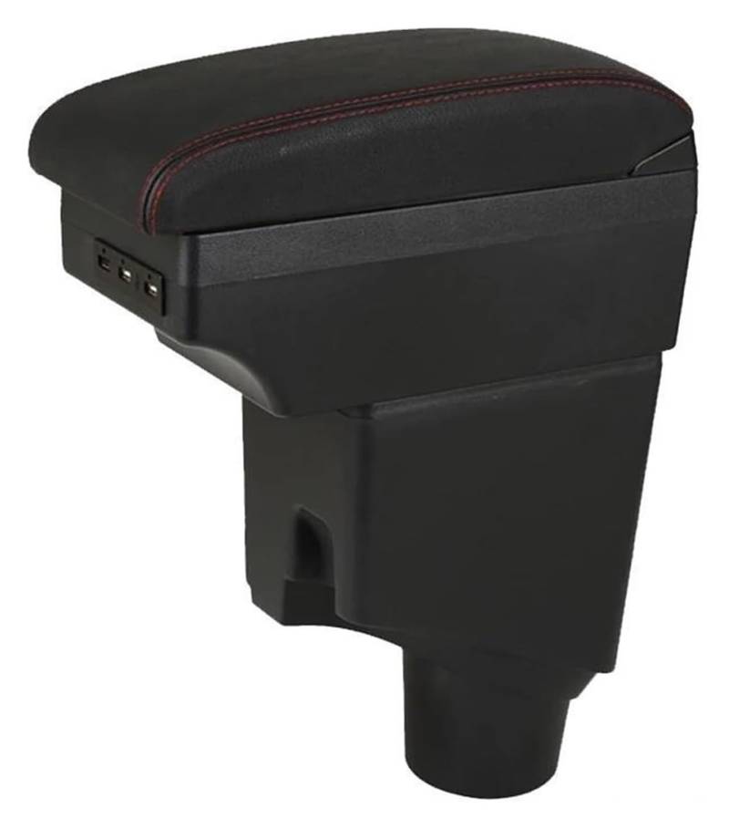 Mittelkonsole Für T&oyota Für Yaris 2015-2021 Armlehne Auto Armlehne Box Nachrüstteile Innenaufbewahrungsbox Mittelarmlehne Konsole(A White line No USB) von CFUNMNVBVZ
