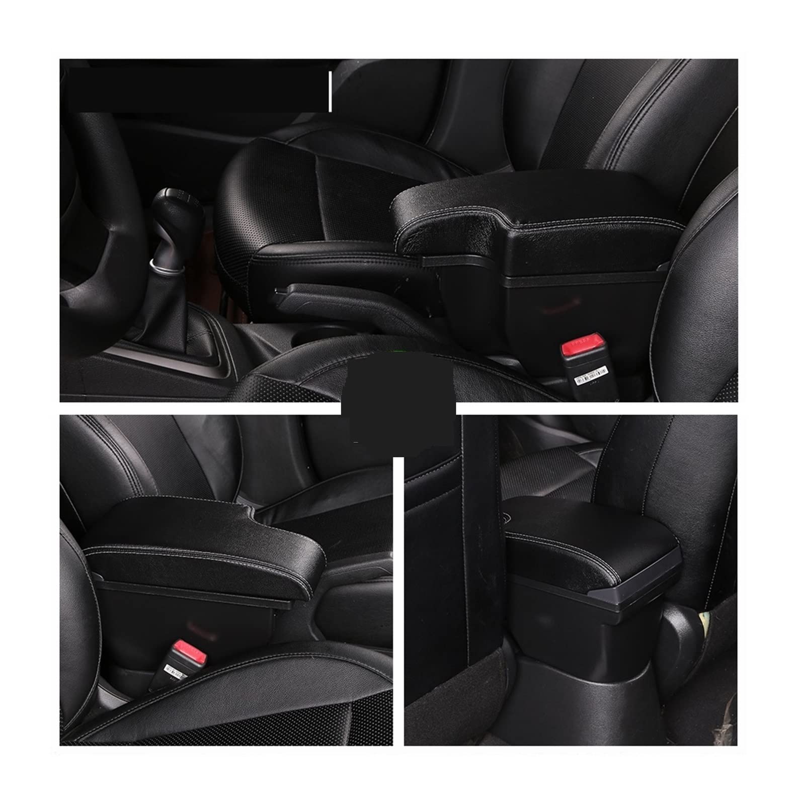 Mittelkonsole Für T&oyota Hilux Modified Interior Car Armrest Storage Kann Das Teleskop-Cup-Rahmen-Zubehör Drehen(A1 Leather 3USB) von CFUNMNVBVZ