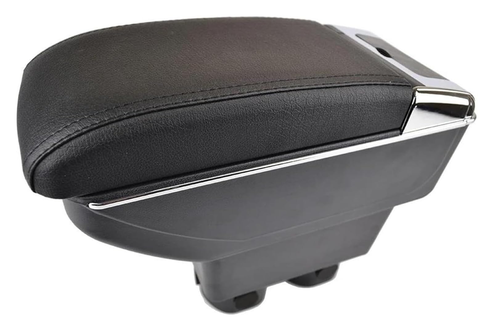 Mittelkonsole Für VERSA Für TIIDA Für LATIO 2007-2011 Dual Layer Center Console Storage Box Kunstleder Armlehne(Black Thread) von CFUNMNVBVZ