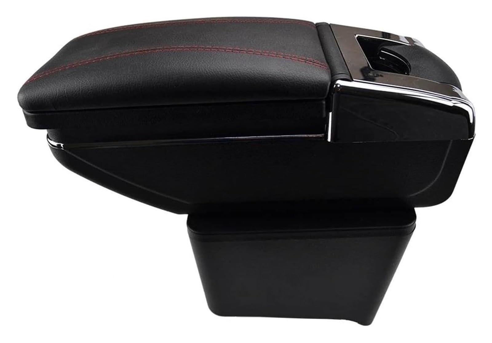 Mittelkonsole Für VW Für Polo Mk4 2002-2009 Mittelkonsole Armlehnenbox Nachrüstteile Halter Dekoration Mittelarmlehne Konsole(Red Thread) von CFUNMNVBVZ