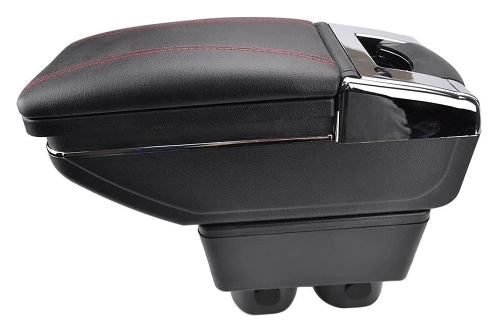 Mittelkonsole Für Versa Für Tiida Für Latio 2007-2011 Center Center Console Storage Box Für Rest Drehbare Armlehne(Red Thread) von CFUNMNVBVZ