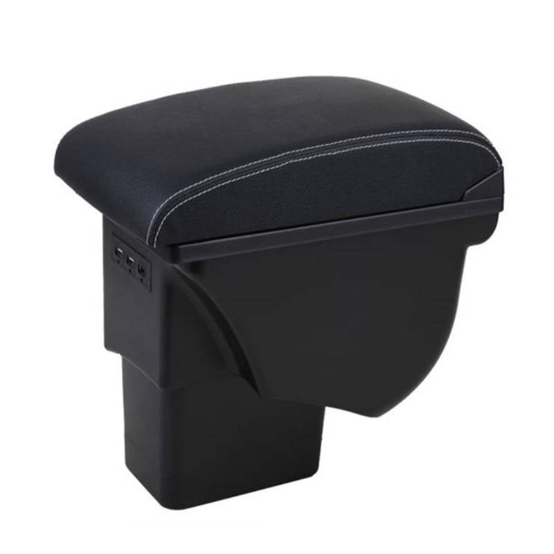 Mittelkonsole Kfz-Aufbewahrungsbox Barrier Aufbewahrungsbox Für Kia Für Soul 2006 2007 2008 2009 2010 2011 2012 2013 2014 2015 2016 2017(White line usb) von CFUNMNVBVZ