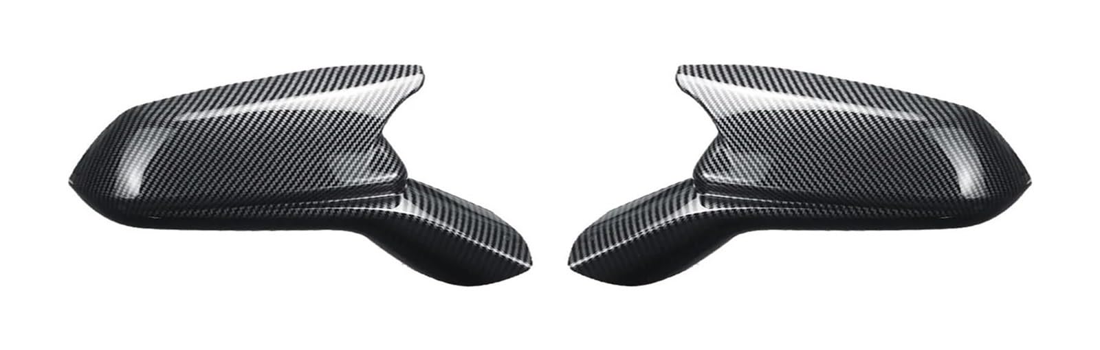 Spiegelkappen Gehäuse Für Camaro SS RS ZL1 LT 2016-2021 Horn Stil Tür Seite Rückspiegel Abdeckung Kappe Gehäuse Flügel(Carbon Look) von CFUNMNVBVZ