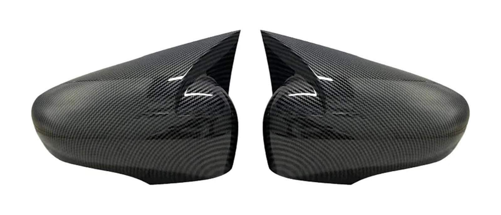 Spiegelkappen Gehäuse Für Clio MK4 4 2PCs ABS Kunststoff Bat Flügel Spiegel Abdeckungen Rückspiegel Fall Glänzend Schwarz Kappe(Carbon fiber pattern) von CFUNMNVBVZ