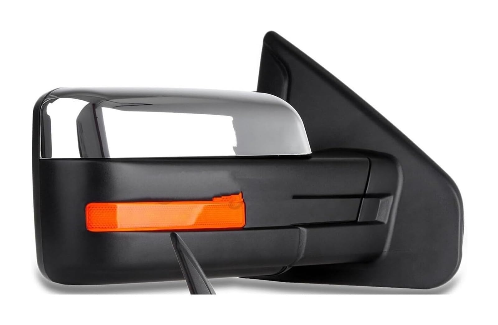 Spiegelkappen Gehäuse Für F150 2007-2014 Pickup Truck Mit Links- Und Rechtsseitiger Leistungsgeregelter Beheizter Blinkergehäuse-Abschleppverstellung Spiegelbaugruppe(Chrom) von CFUNMNVBVZ