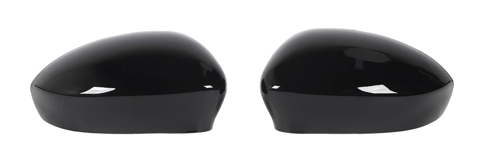 Spiegelkappen Gehäuse Für Fiat 500 2007 2008 2009 2020 Links Rechts Tür Seite Rückspiegel Abdeckung Flügel Ersatz Kappe(Glossy Black) von CFUNMNVBVZ