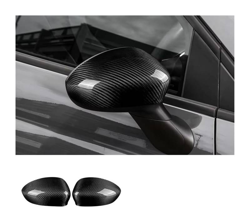 Spiegelkappen Gehäuse Für Fiat 500 2012-2023 Echt Hard Carbon Fiber Abdeckung Auto Rückspiegel Kappe Seite Gehäuse Flügel von CFUNMNVBVZ