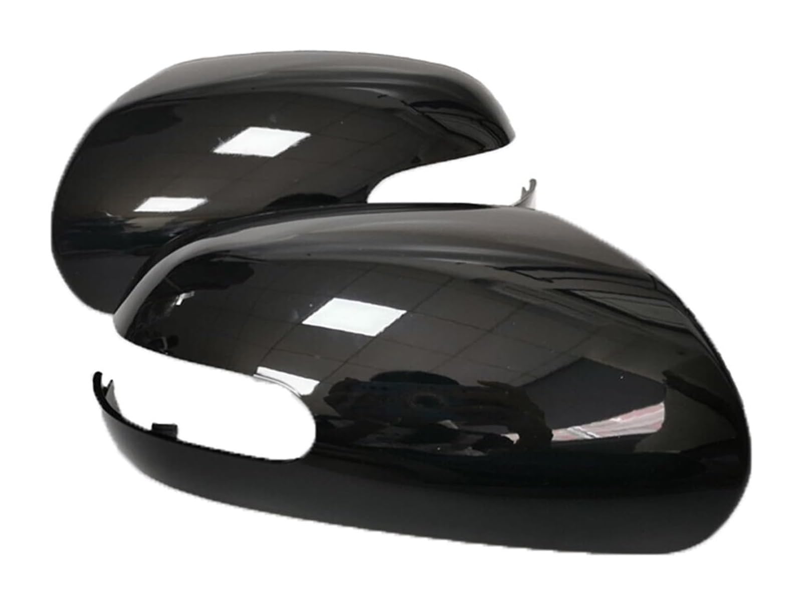 Spiegelkappen Gehäuse Für KIA K3 Für Forte Für Cerato Für Ceed 1 2009-2013 Autoersatz Rückspiegelabdeckung Flügelkappe Außengehäuse(Gloss Black) von CFUNMNVBVZ