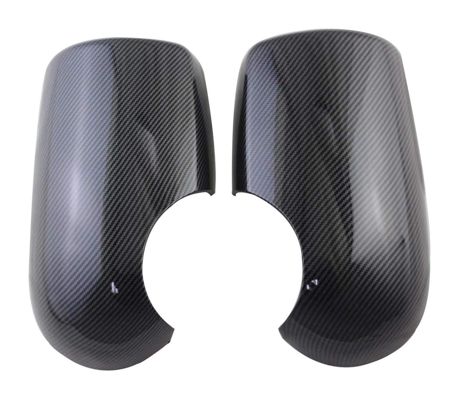 Spiegelkappen Gehäuse Für T&ransit Für T&ransit Mk6 Mk7 Mk8 2000-2014 Auto-Rückspiegelabdeckung 2-teiliges ABS-Chrom-Seitentür-Rückspiegelkappengehäuse(Carbon) von CFUNMNVBVZ