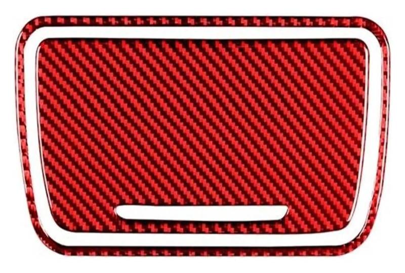 Zentrale Steuerung Panel Abdeckung Trim Für 5 Series F10 2011-2017 Innenraum Auto Zentrale Steuerung Aufbewahrungsbox Panel Trim Abdeckung Rahmen Aufkleber(Red Carbon fiber) von CFUNMNVBVZ
