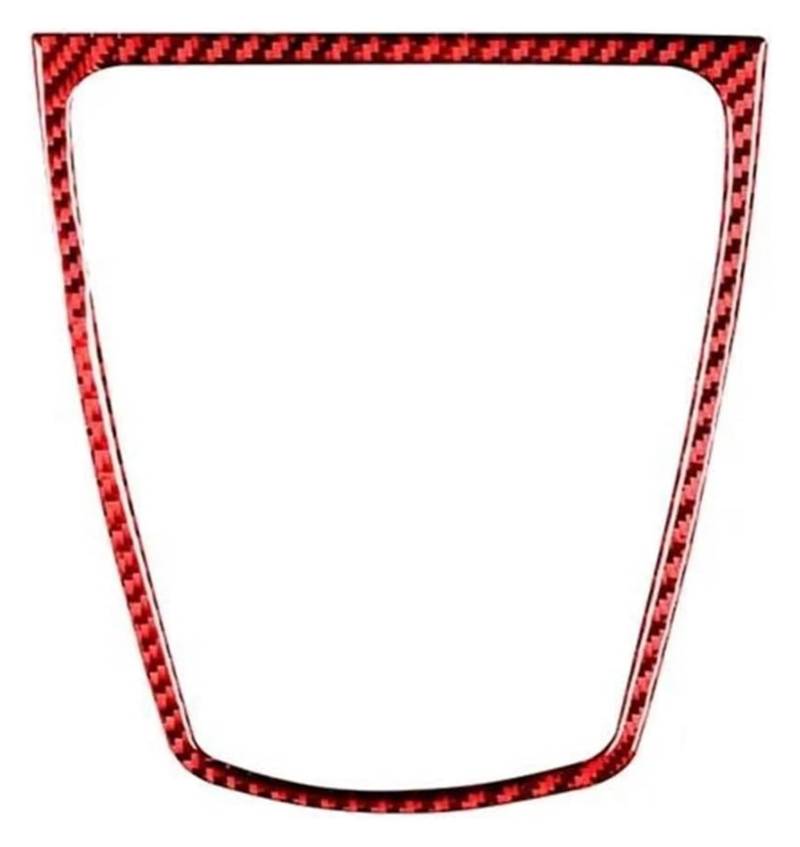 Zentrale Steuerung Panel Abdeckung Trim Für 5er F10 F18 2011-2017 GT5 F07 2010-2016 Auto Armaturenbrett Mitte Horn Verkleidung Abdeckung Rahmen Aufkleber(Red Carbon Fiber) von CFUNMNVBVZ