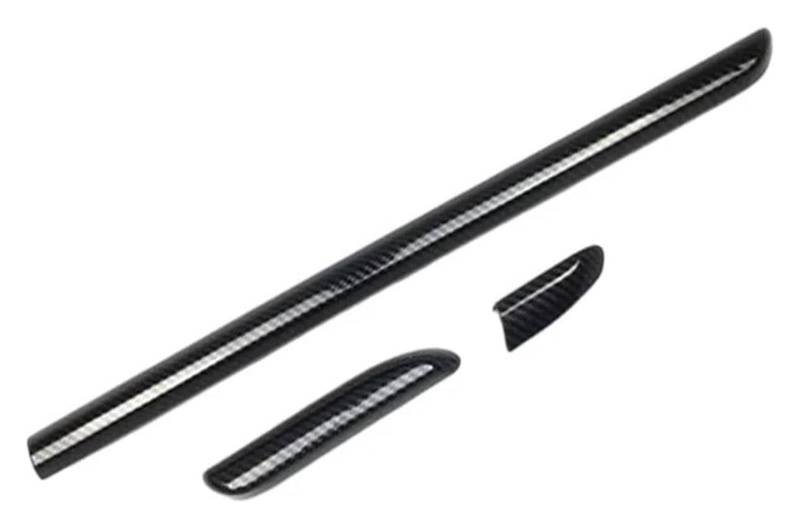 Zentrale Steuerung Panel Abdeckung Trim Für A3 8V S3 2014-2020 Mittelkonsole Armaturenbrett Zierleisten Autotür Dekoration Abdeckung Aufkleber(Schwarz,3PCS Central Control) von CFUNMNVBVZ