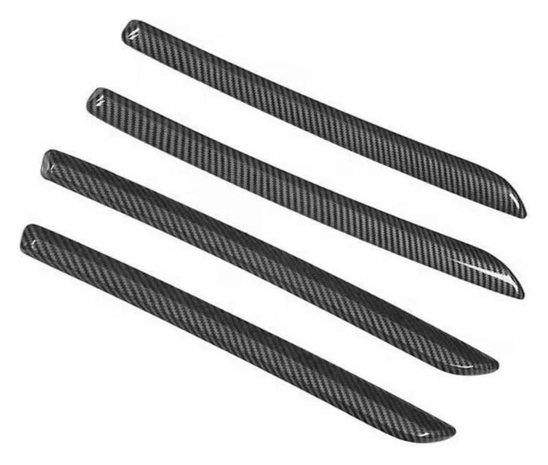 Zentrale Steuerung Panel Abdeckung Trim Für A3 8V S3 2014-2020 Mittelkonsole Armaturenbrett Zierleisten Autotür Dekoration Abdeckung Aufkleber(Schwarz,4PCS Door) von CFUNMNVBVZ