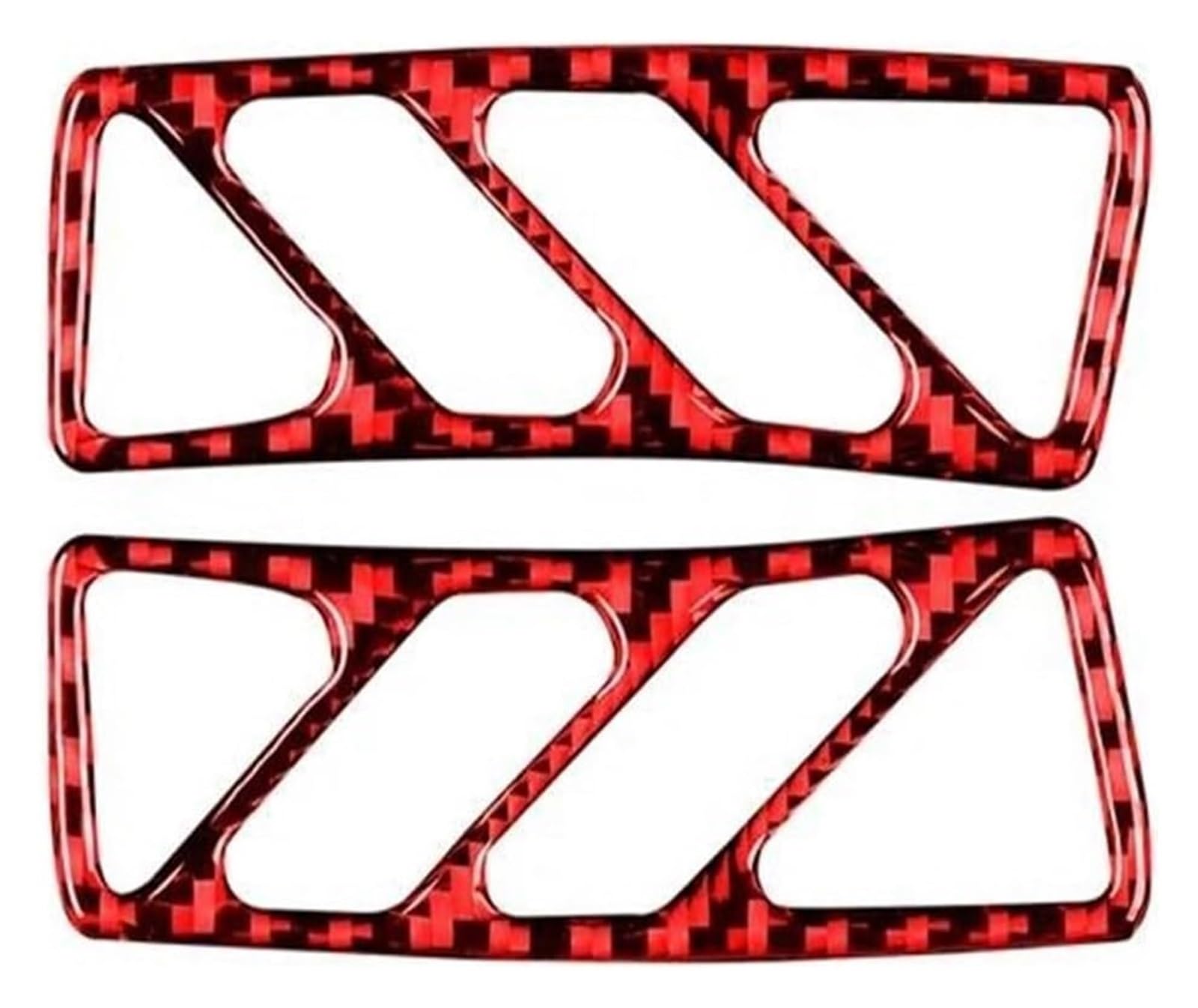 Zentrale Steuerung Panel Abdeckung Trim Für C&hevrolet Für Camaro 2010-2015 Auto-Armaturenbrett-Luftauslassabdeckung Innenverkleidung Aufkleber Dekorrahmen(Red Carbon fiber) von CFUNMNVBVZ