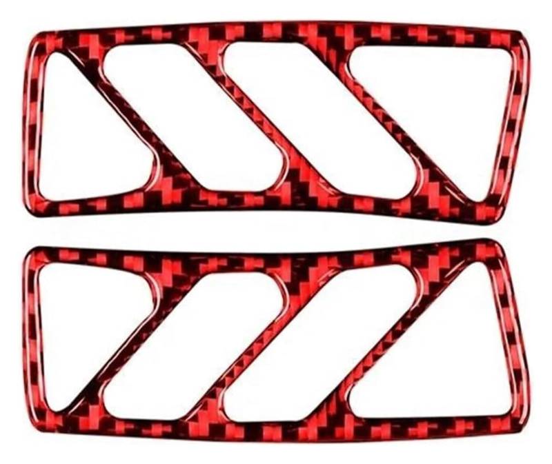 Zentrale Steuerung Panel Abdeckung Trim Für C&hevrolet Für Camaro 2010-2015 Auto-Armaturenbrett-Luftauslassabdeckung Innenverkleidung Aufkleber Dekorrahmen(Red Carbon fiber) von CFUNMNVBVZ