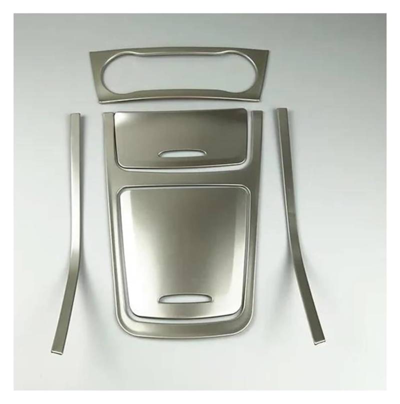 Zentrale Steuerung Panel Abdeckung Trim Für CLA C117 GLA X156 A-Klasse W176 2013-2018 Auto Mittelkonsole CD Aufbewahrungsbox Panel Aufkleber Zierleiste Dekoration(Silber) von CFUNMNVBVZ