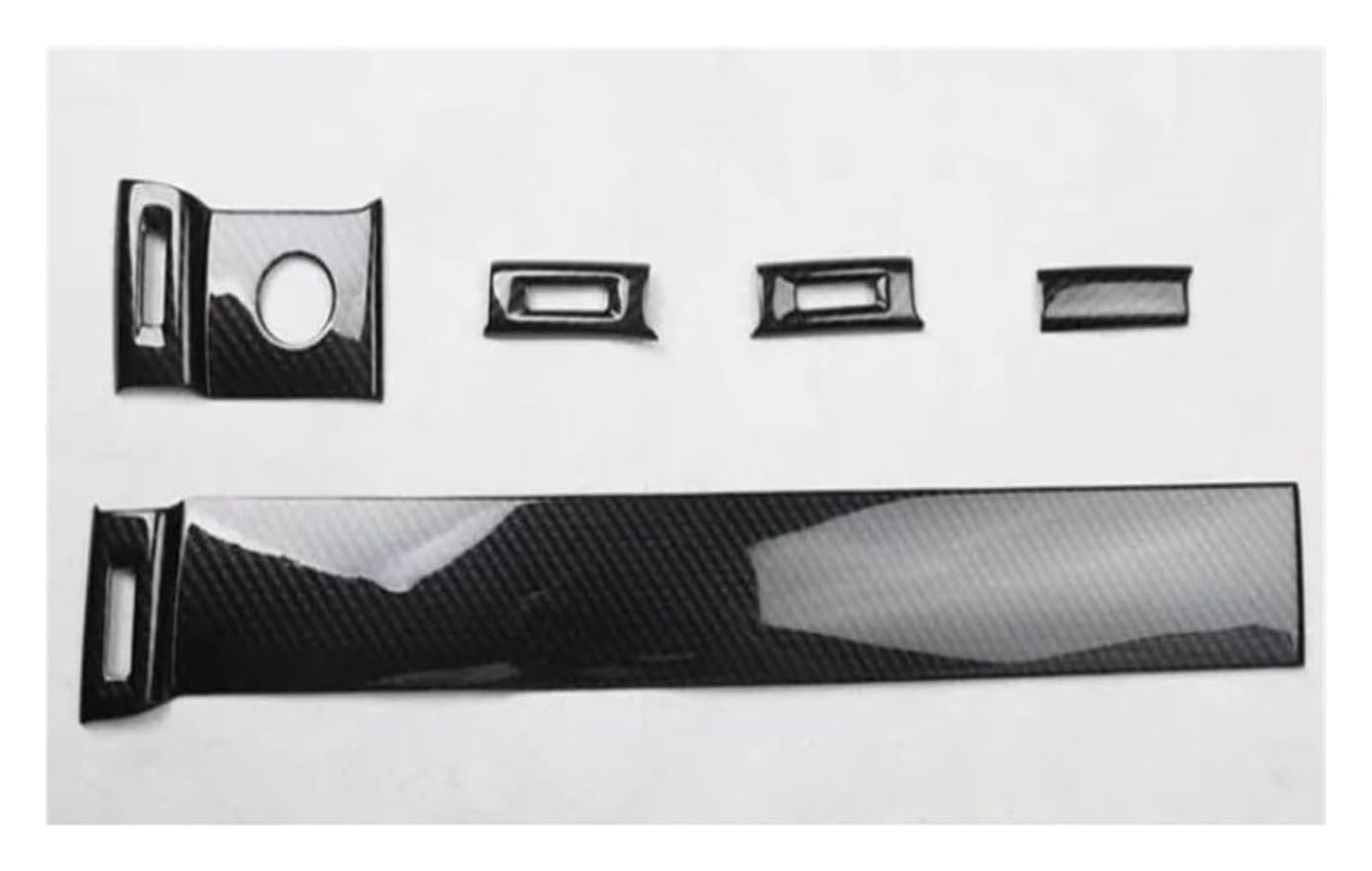 Zentrale Steuerung Panel Abdeckung Trim Für L&and R&over Für Evoque 2012-2018 Auto-Armaturenbrett-Luftauslass-Entlüftungsblende Abdeckung Zieraufkleber(Carbon Texture) von CFUNMNVBVZ
