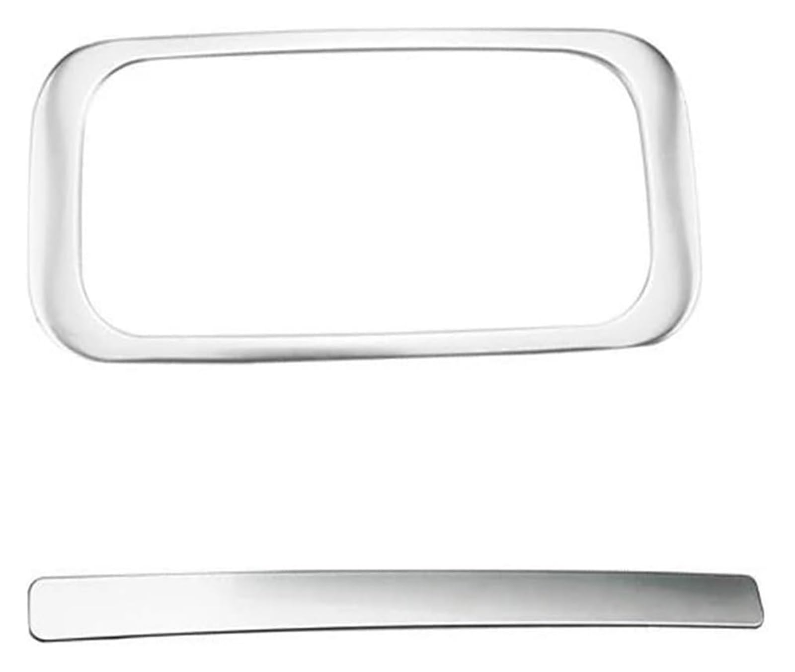 Zentrale Steuerung Panel Abdeckung Trim Für Volvo XC60 2018-2020 Innenleisten Rücksitz Armlehne Wasserbecherhalter Verkleidungsabdeckung Zubehör(A and B Silver) von CFUNMNVBVZ