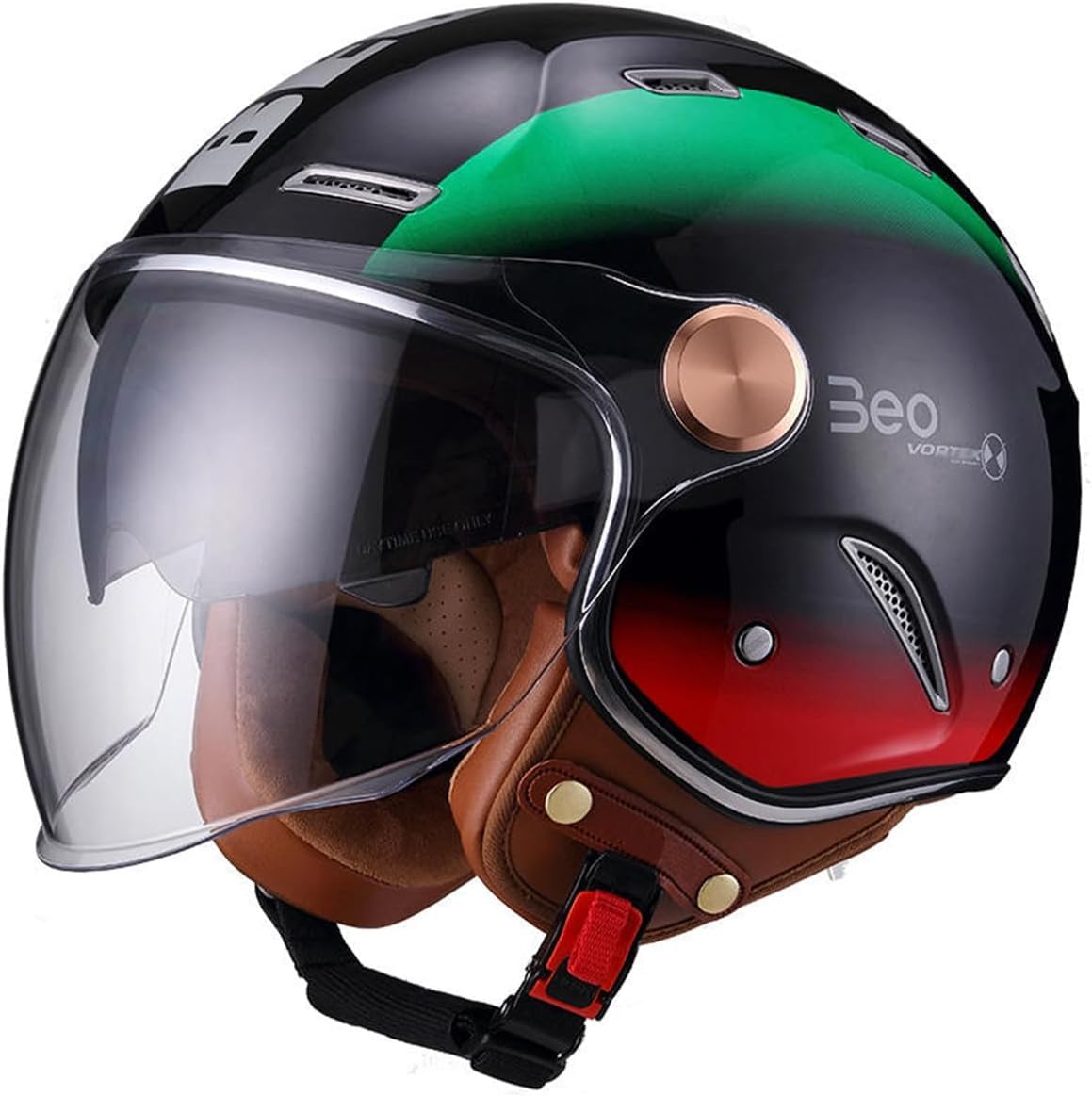3/4 Retro Classic Jethelm ECE-Zertifizierung, Moped-Motorradhelm für Erwachsene mit Doppelvisier, Halbhelme im Vintage-Stil für Männer und Frauen, Cruiser, Bobber, Chopper 3/4 Retro Classic Jethelm ECE-Zertifizierung, Moped-Motorradhelm für Erwachsene mit Doppelvisier, Halbhelme im Vintage-Stil für Männer und Frauen, Cruiser, Bobber, Chopper von CFZWJ