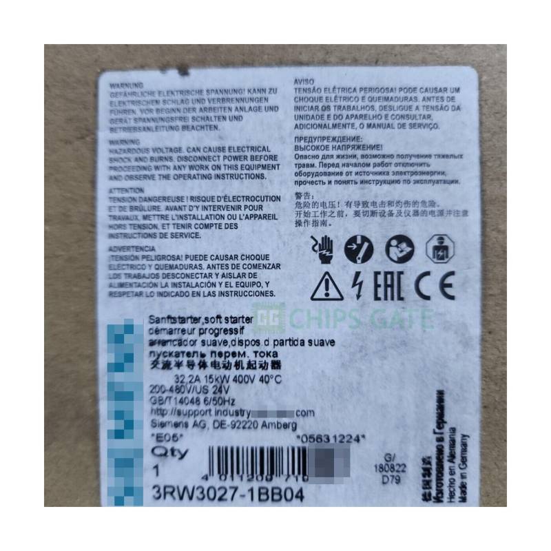 One New in Sealed Box 3RW3027-1BB04 Expedited Shipping 3RW3 027-1BB04 von CG CHIPS GATE