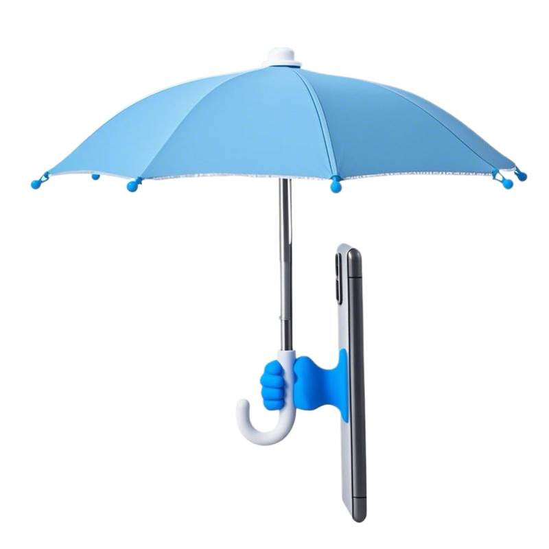 CGACCSD Phone Umbrella - UV-Schutzschild Für Smartphones | Wasser- & Winddichte Tablettenabdeckung Mit Saugnapf Für, Motorrad, Camping, Reisen, Fahrrad & Auto von CGACCSD
